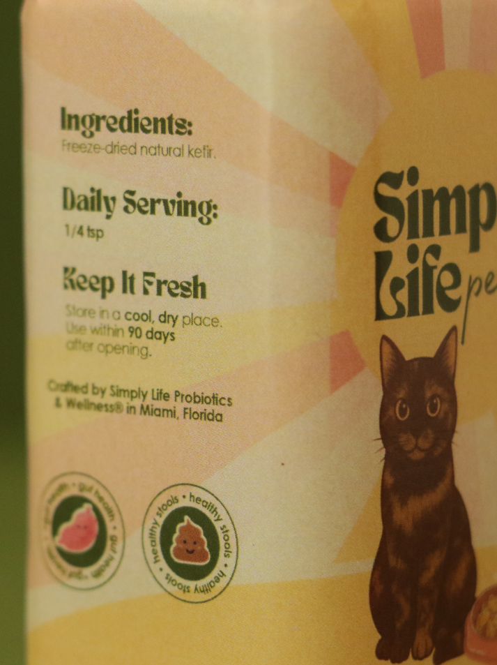 Simply Life Cats Kefir Powder ( 1 ONCE )